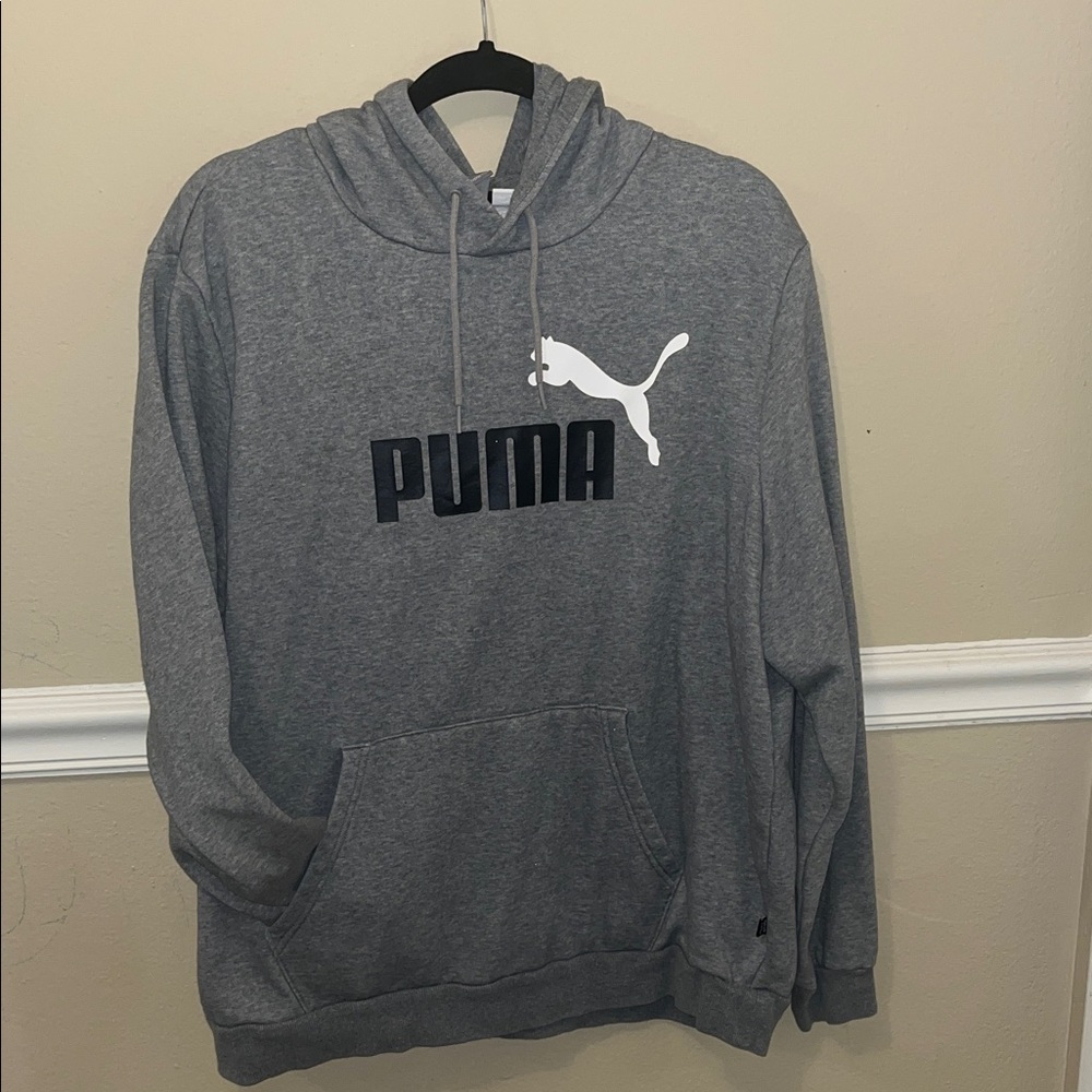 PUMA Men's Charcoal Gray Hoodie